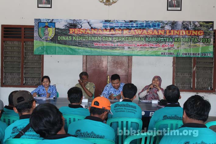 Sosialisasi Kegiatan Penanaman Kawasan Lindung Kabupaten Kediri