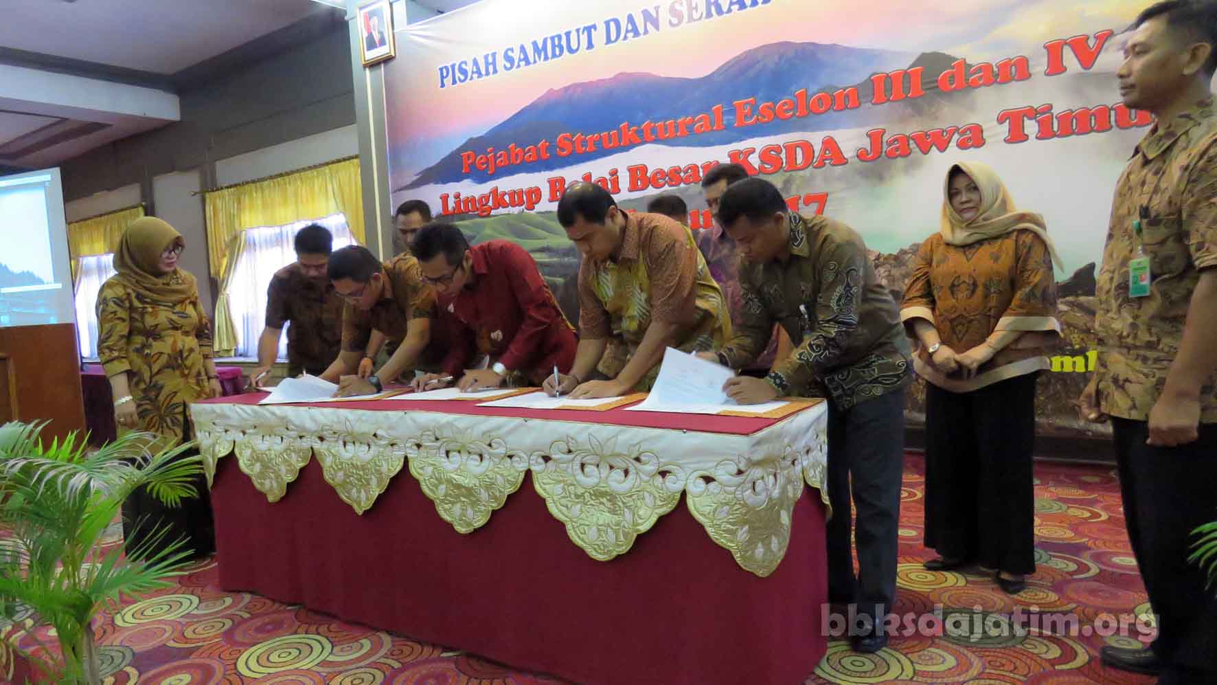 Sertijab Lingkup Balai Besar KSDA Jatim