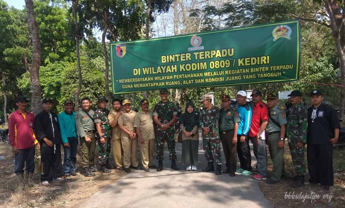 Kodim 0809 Kediri Lakukan Pembinaan Di Desa Panyangga Cagar Alam Manggis Gadungan