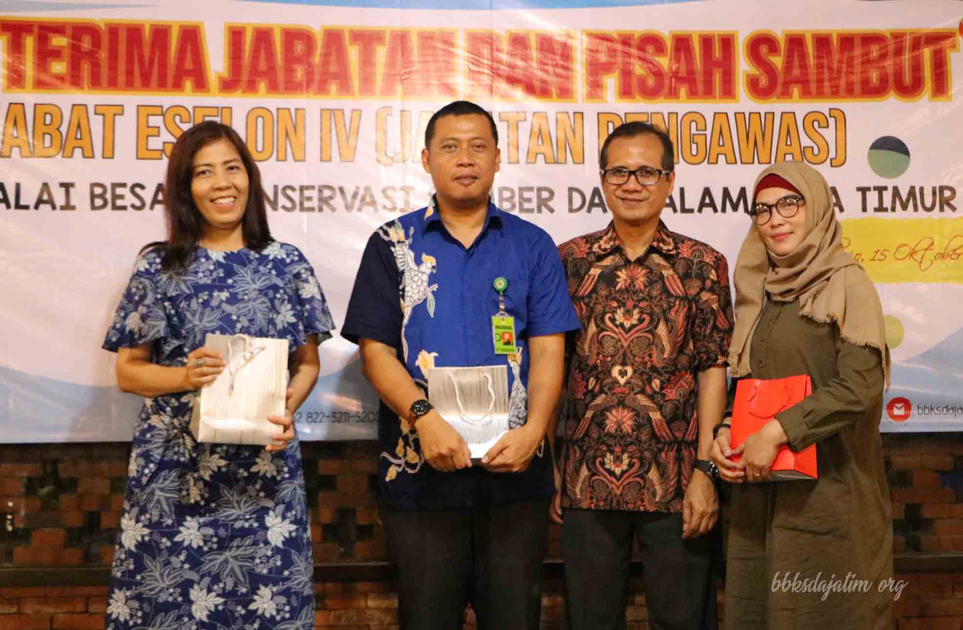 Kababes Pimpin Serah Terima Jabatan Pengawas Lingkup BBKSDA Jatim