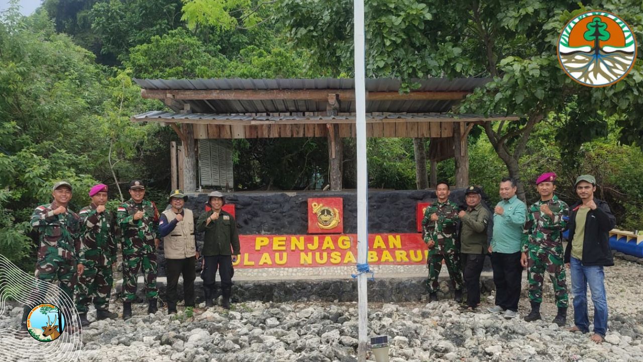 Sinergitas Pengamanan Suaka Margasatwa Pulau Nusa Barung Bersama TNI-AL