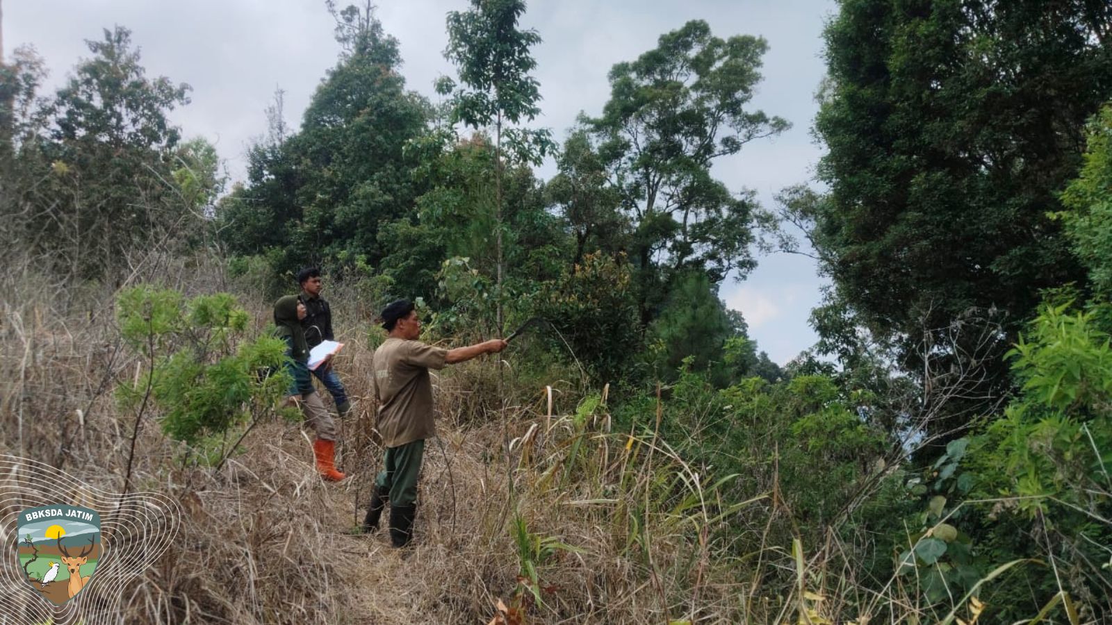 Patroli Cegah Api Di Jalur Kering Gunung Picis