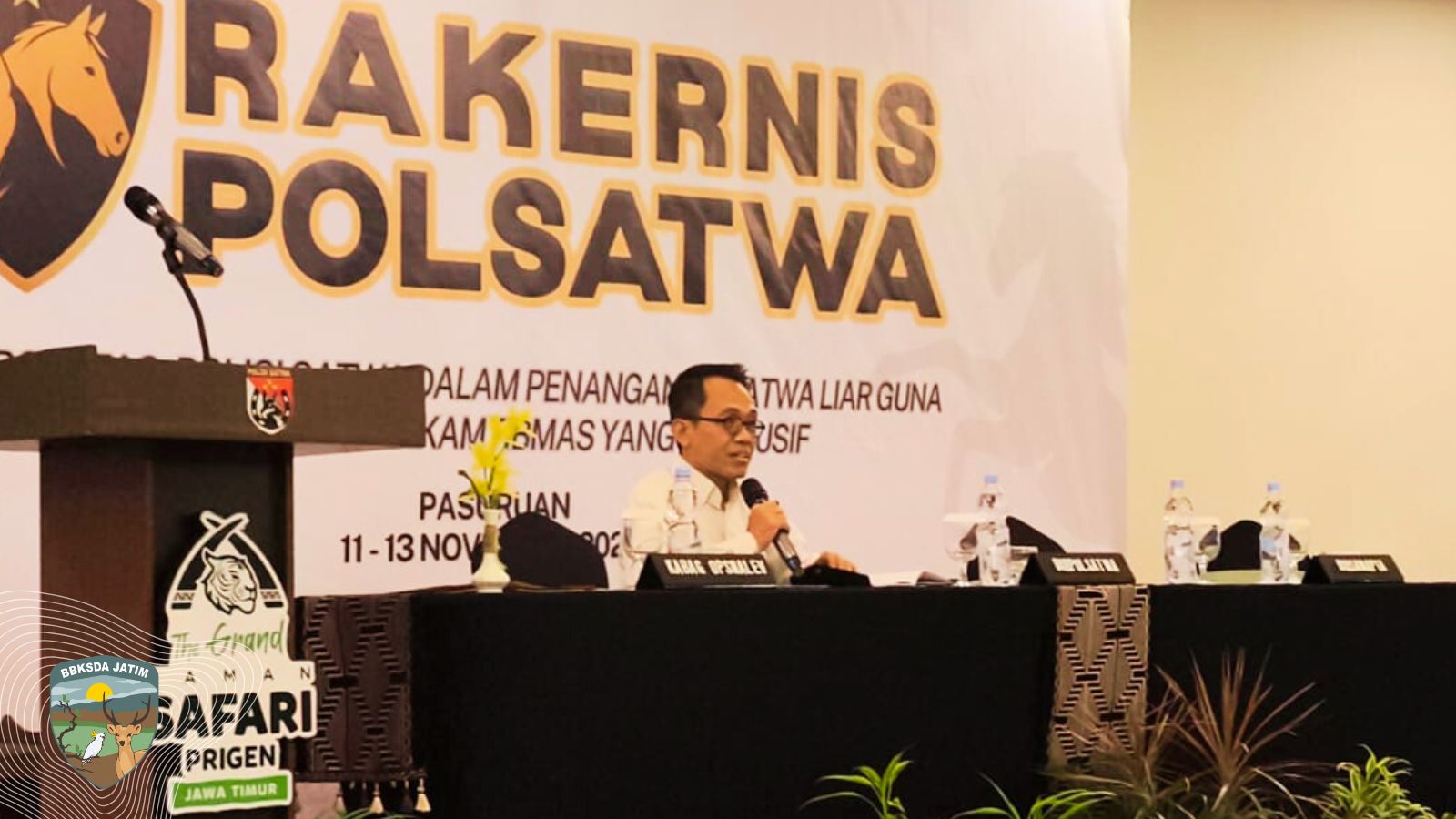 Sinergi Polri dan BBKSDA Jawa Timur dalam Rakernis Polisi Satwa 2025