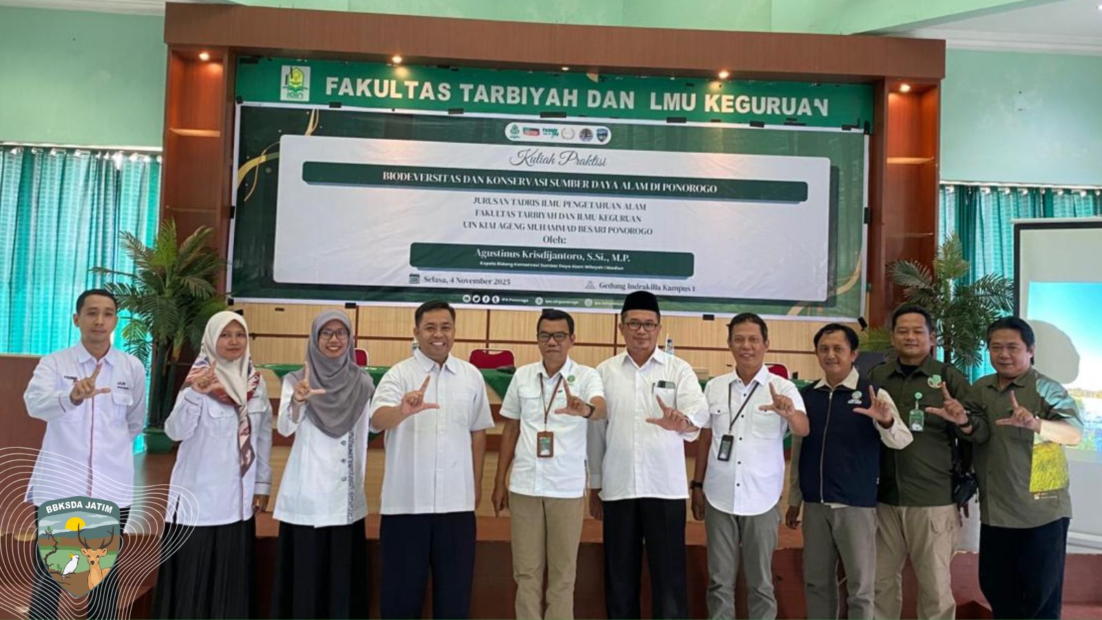BBKSDA Jatim Hadir di Kampus UIN Kiai Ageng Muhammad Besari Ponorogo